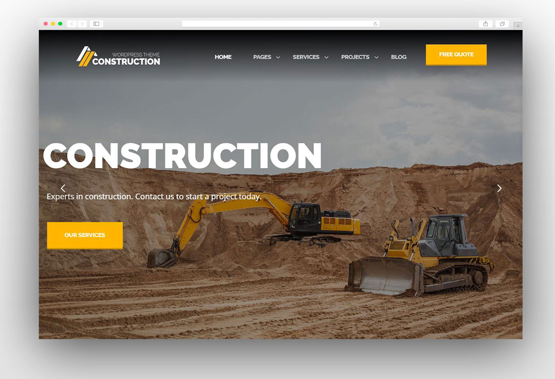 Construction Wordpress Theme