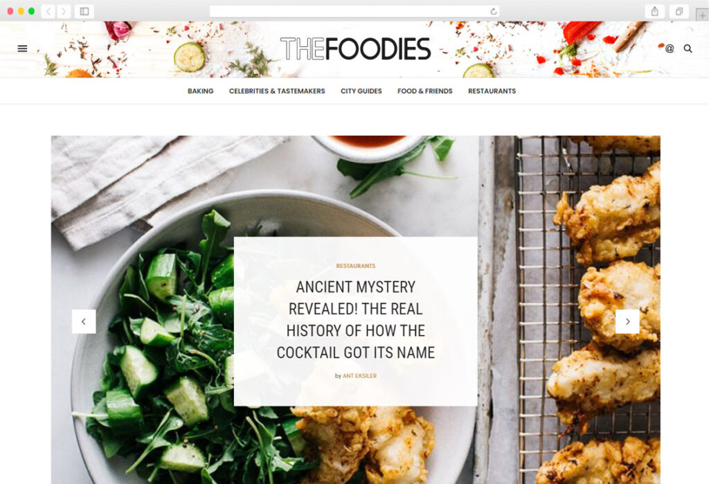 Food Blog WordPress Themes