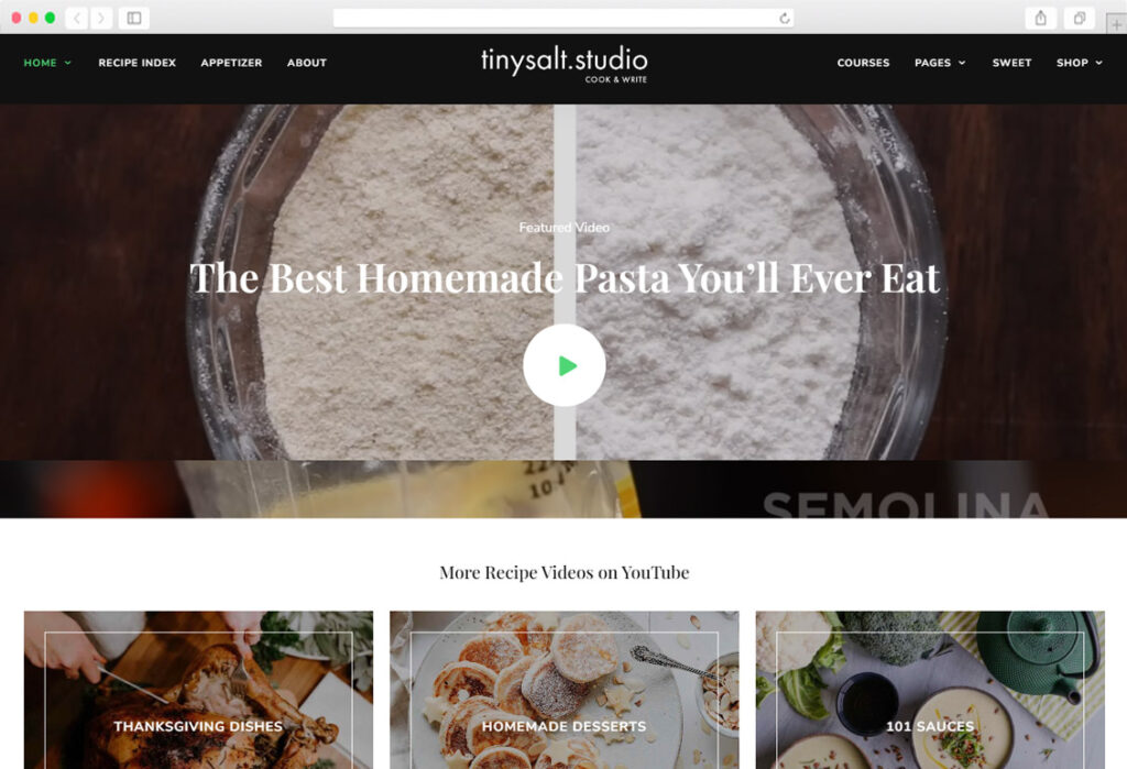 Food Blog WordPress Themes