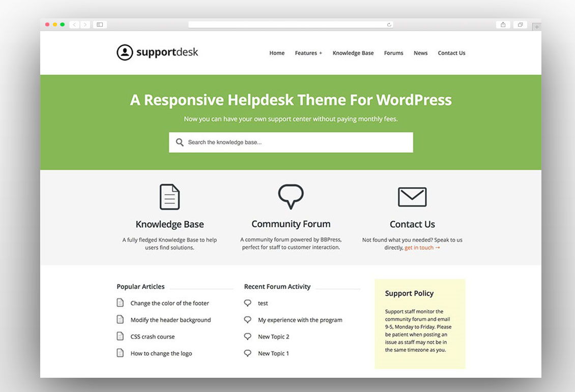 Wordpress Knowledge Base