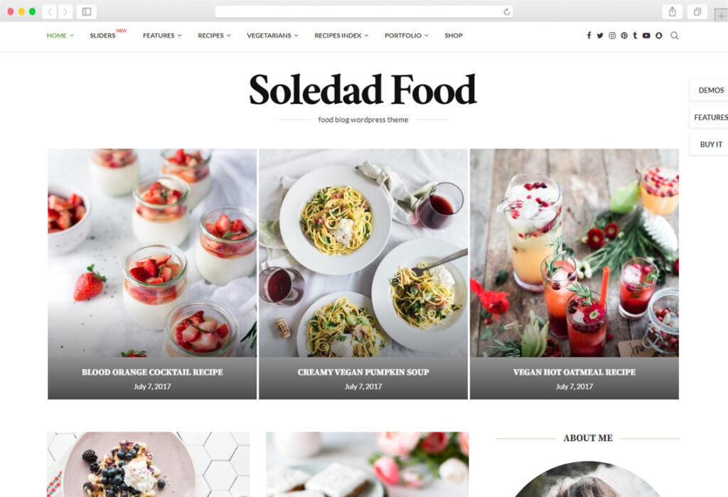 WordPress Food Blog Themes